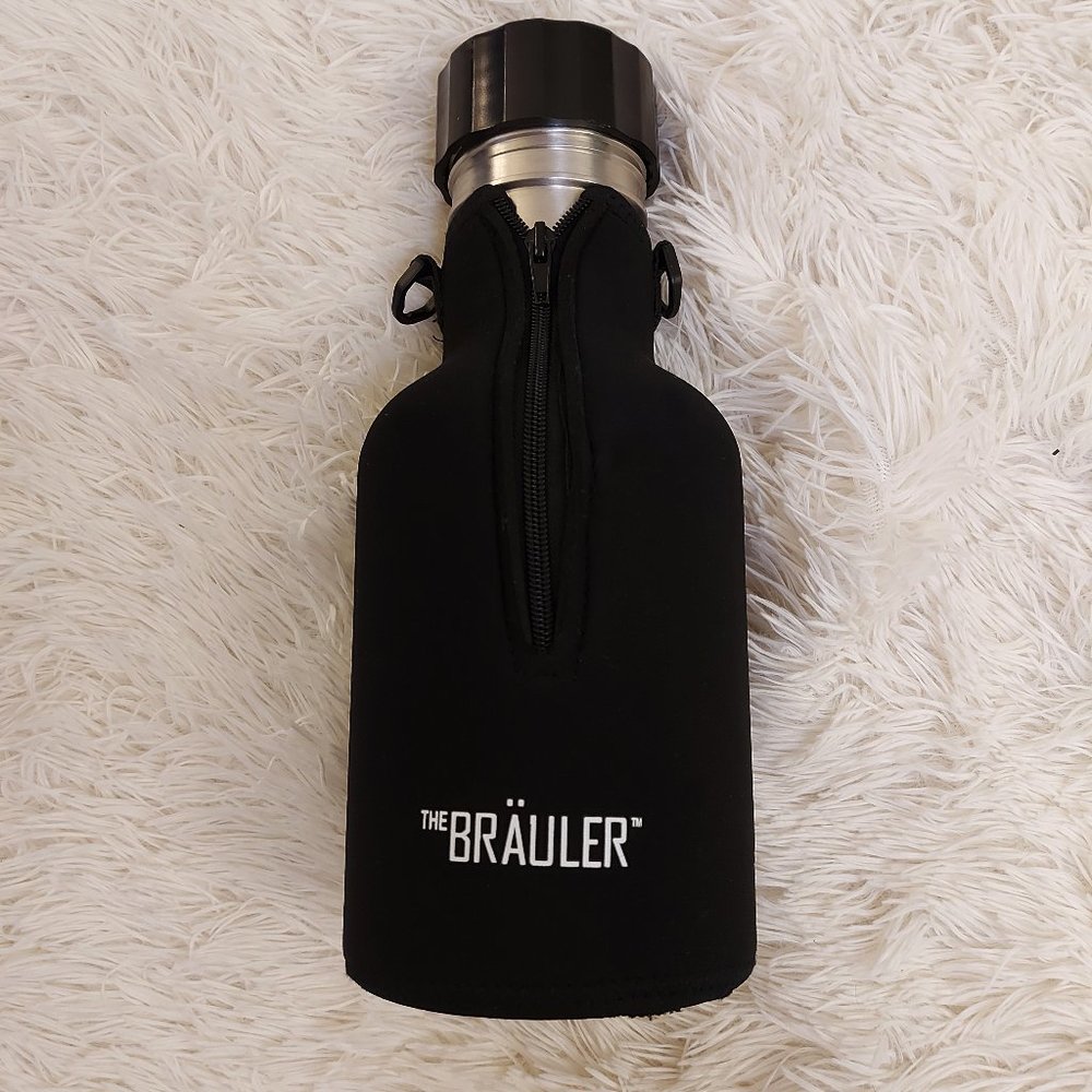 The Brauler Modular Half Gallon Stainless Steel Growler with Neoprene Sleeve